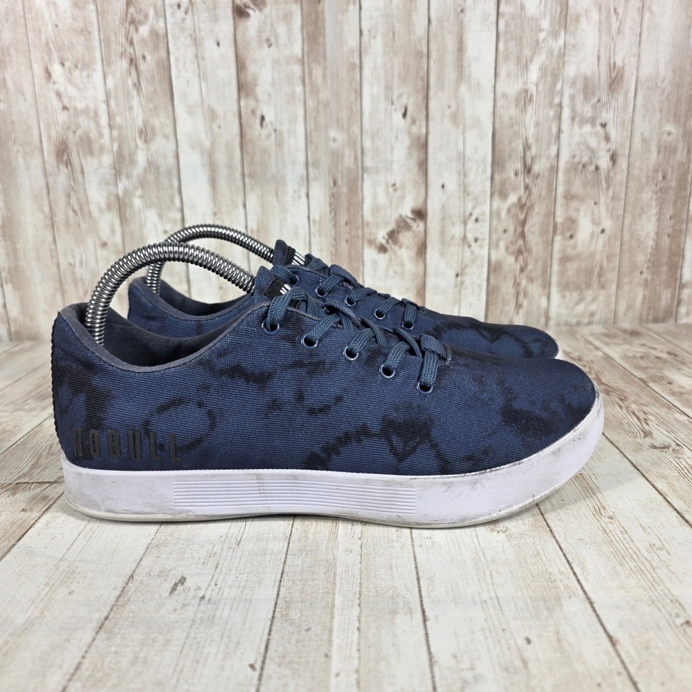 NOBULL Navy Tie Dye Canvas Low Top Sneakers Women's Size M US 7.5 UK 4.5
